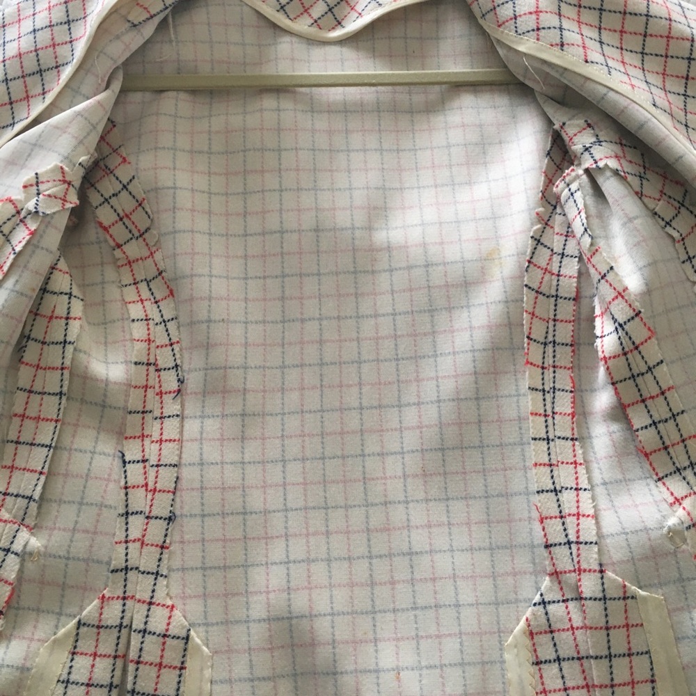 Vintage Plaid Grid Print Coat - Picture 4 of 4